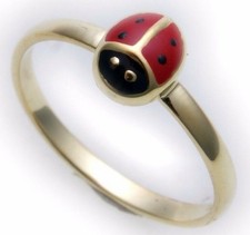 Neu Kinder Ring Marienkäfer