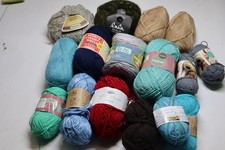 1kg Wollpaket verschiedene Materialien Wolle Wollreste siehe Bild Top Zustand