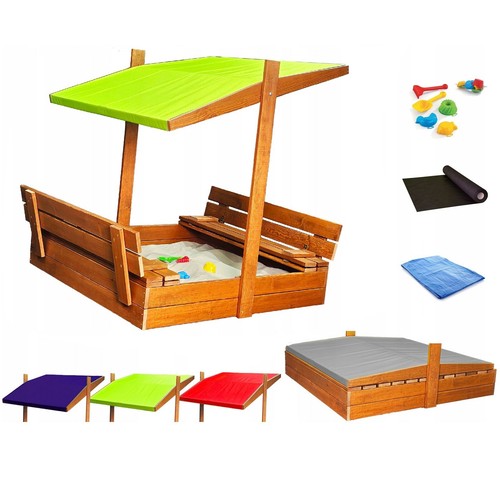 Sandkasten aus holz mit - aus,