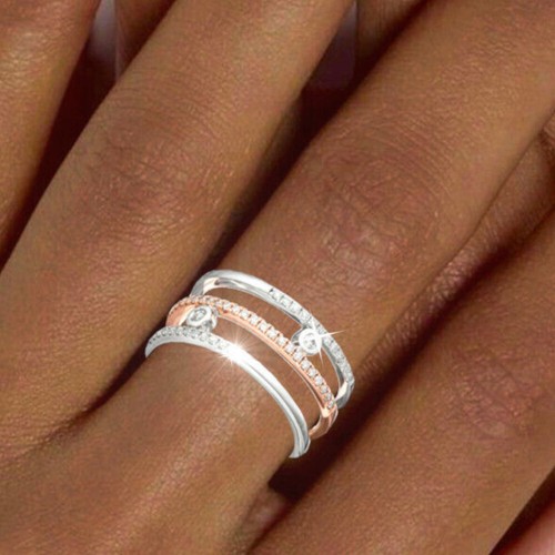 Damen ring 585 - 585, weißgold