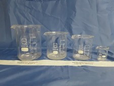 4er-Set Becherglas mit Ausguss