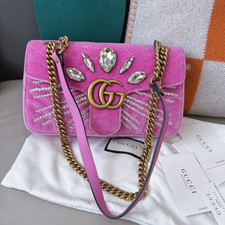 Gucci matelasse velvet - matelasse, marmont