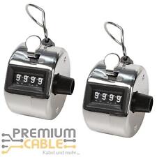 2x Schrittzähler Stück Zähler Handzähler Mengenzähler Personenzähler aus Metall