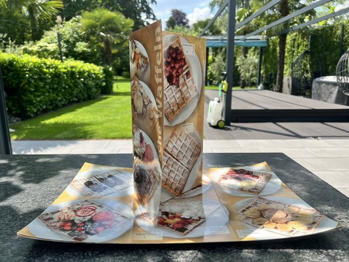 Eiskarte waffel eis eiscafe - waffel,