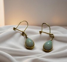 585 Gold Hänge Ohrringe mit