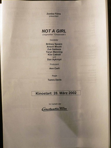 Not girl britney spears - a,