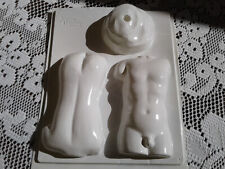 Gießform Torso Mann männlich ca. 7x14cm für Gips, Beton, Wachs, Seife,...
