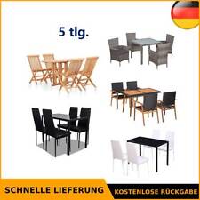 Gartenmöbel 5-tlg Sitzgruppe Essgruppe Gartenset Klappbar Garten ✅DE Stock