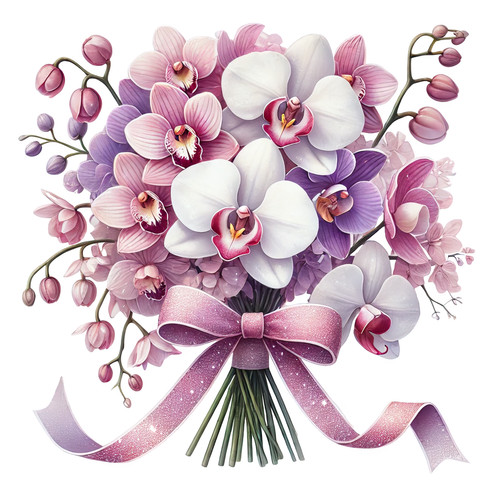 Wandtattoo aufkleber orchidee - aufkleber,