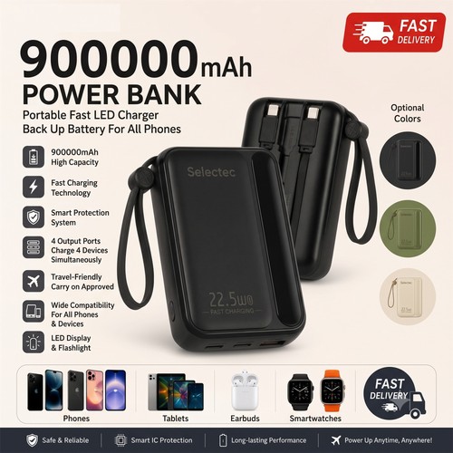 900000mah powerbank externer - 900000mah,
