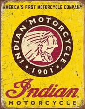 Blechschild Indian Motorcycles