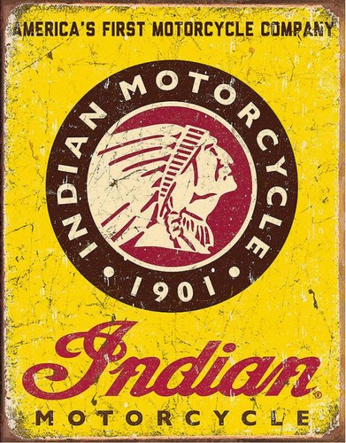 Blechschild indian motorcycles - blechschild,