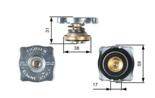 GATES RC130 Kühlerdeckel