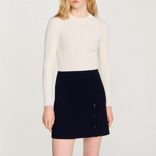 Sandro Damen Kleid Schwarz