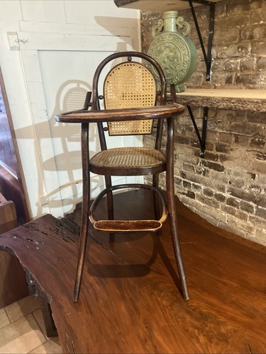 Antique bentwood baby high - baby,