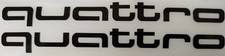 Audi QUATTRO 2er Set hochwertige Aufkleber/Sticker/Decal Vinyl*NEU*schwarz36x4cm