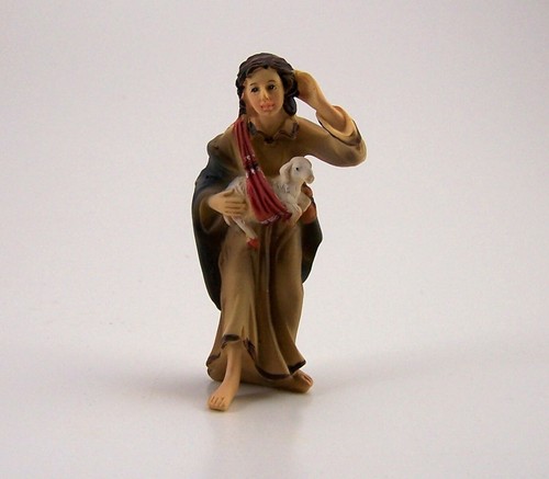 Hirte mit schaf krippenfigur - mit,