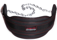 Raigeki Fitness Dip Gürtel mit Kette, 106cm Stahlkette (+ Trainingspläne)
