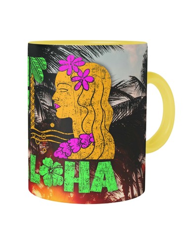 Hula girl kaffeetasse aloha - girl,