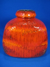 Rare 70´s design Ruscha pottery Keramik unusual shape & glaze variation 814