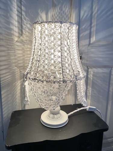 Vintage tischlampe weiß - tischlampe,