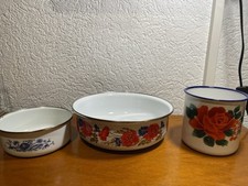 Emaille Schüssel Set