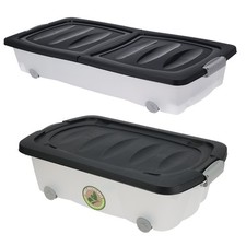 Kunststoffbox Aufbewahrungsbox Stapelbox Plastikbox Regalbox mit Deckel 