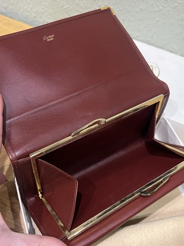 Cartier clutch bordeaux - cartier, tasche