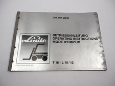 Linde T16 L10 L12 Elektro