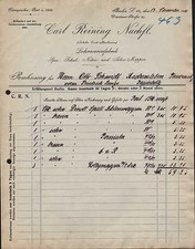 BERLIN S 14, Rechnung 1911, Lederwaren-Fabrik Carl Reining Nachfl.