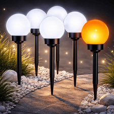 6 LED Solarleuchten