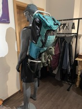 Vintage Rucksack Wanderrucksack Grün Groß Inisex 74 Cm Lang 66 Cm Breit Neu