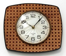 NEU 26cm Holz Wanduhr - Vintage Retro Mid Century Stil Französisch Landhaus Geschenk