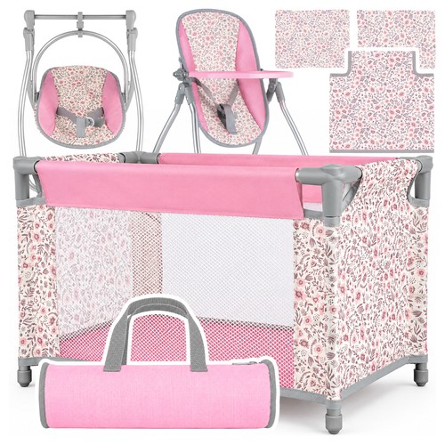 Malplay puppenbett 3in1 set - puppenbett,