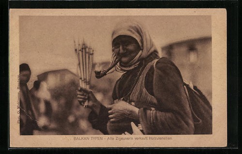 Balkan typen alte zigeunerin - balkan,