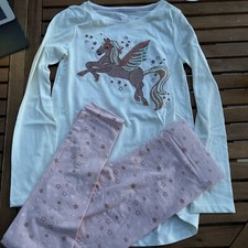 Maggie & Zoe Langarmshirt + Treggings 2tlg. Set Mädchen Gr. 128 NEU Schlafanzug