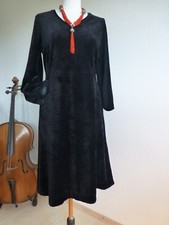 Gudrun Sjöden Nicki Samt Velour Kleid  gr. M Schwarz neuwertig