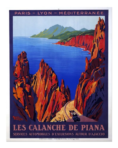 Vintage-Reiseplakat-Wandkunst