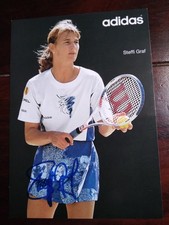 Autogrammkarte von Wimbledonsiegerin Steffi Graf handsigniert