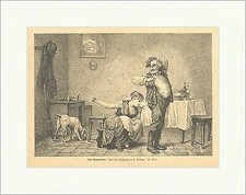 Eine Samariterin Fontana Hausfrau Handarbeit Ehe Hunde Nähen Holzstich E 4230