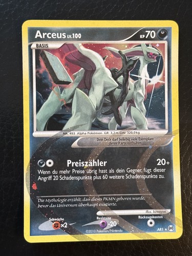 Pokemon karte arceus ar1 - arceus,