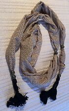 Halstuch Schal Schmuckschal mit Perlen