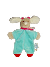 WIE NEU* Noukie's Hund Hase Häschen Schmusetuch Schnuffeltuch türkis rosa beige