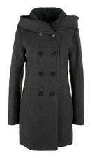 s.Oliver dunkelgrauer Kurzmantel Winter Gr.44/XL Polyester Wolle TOP ZUSTAND 