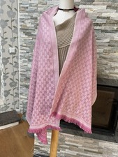 Original Gucci Wolljacquard Schal 100% Wolle