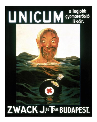 Vintage-Lik�r-Werbeplakat