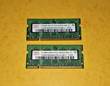 2 Stück Hynix 512MB, SO-DIMM, DDR2, 533MHz, PC2-4200S, RAM 200-PIN, Memory Modul