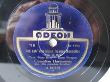 78rpm COMEDIAN HARMONISTS - Ich hab' eine kleine braune Mandoline - ODEON