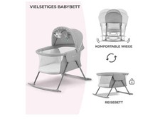 Kinderkraft Kinderbett LOVI 0-6 Monate Wippe, Reisebett und Kinderbett