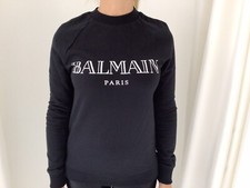 Original Balmain Sweatshirt mit Logo Sweater Pullover  NEU